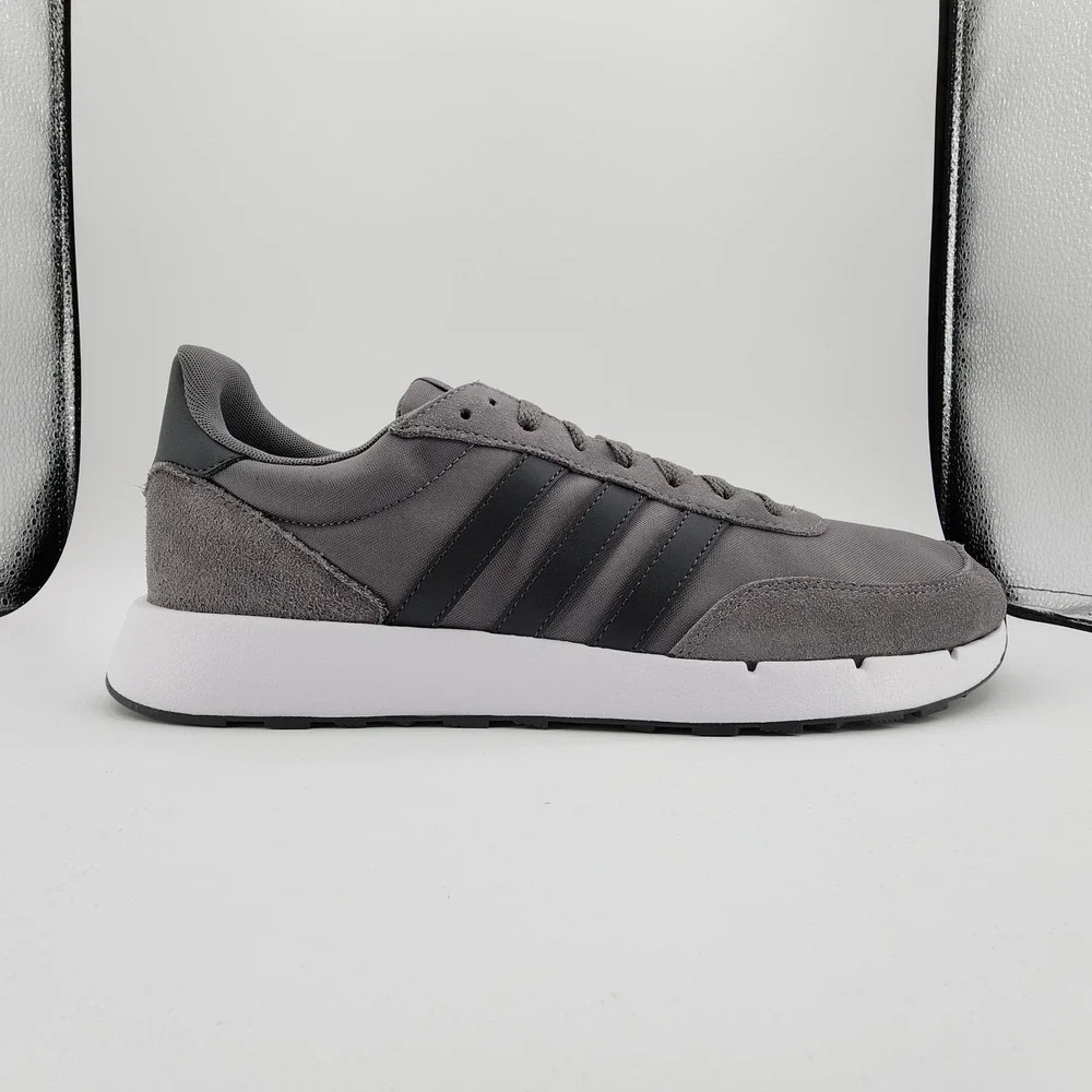 adidas Run 60s‎ 2.0 Shoes Mens 12.5 Grey Four Carbon Running Sneaker GX1740 NEW